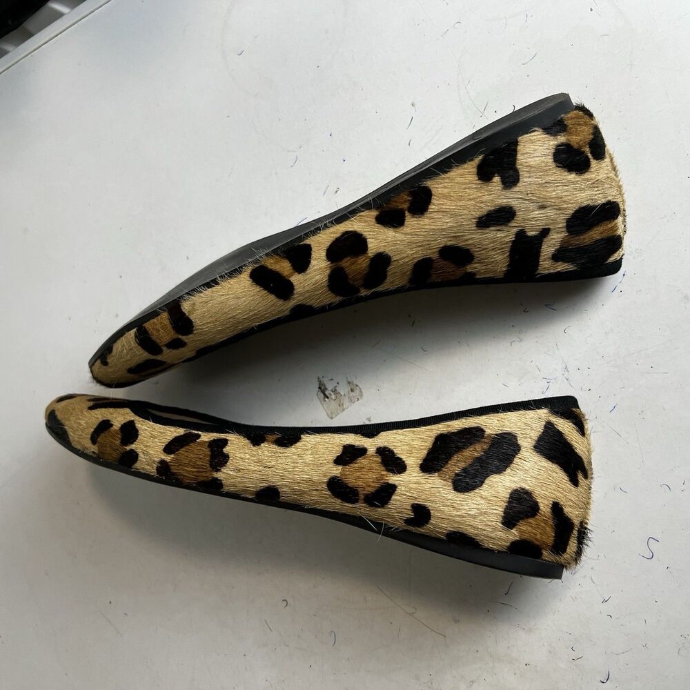 Boden Shoes Flat Leopard Print Calf-Hair Ballet Casual Size 41 - Picture 7 of 10